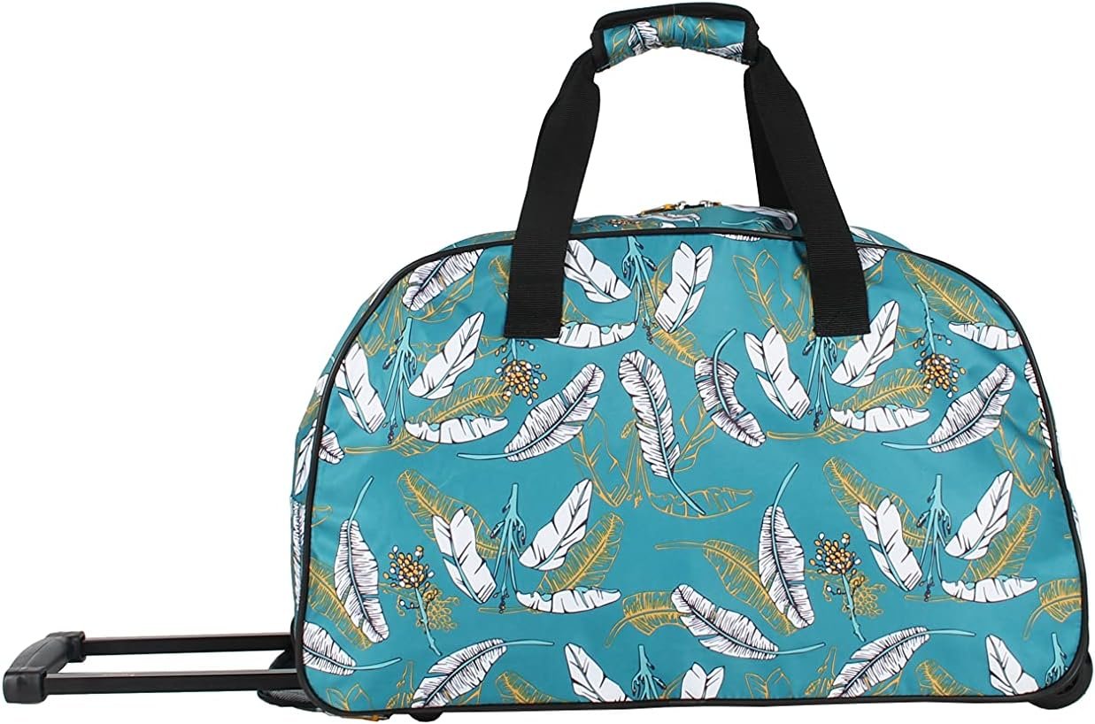 LUCAS Designer Carry On Luggage Collection - Lightweight Pattern 22 Inch Duffel Bag