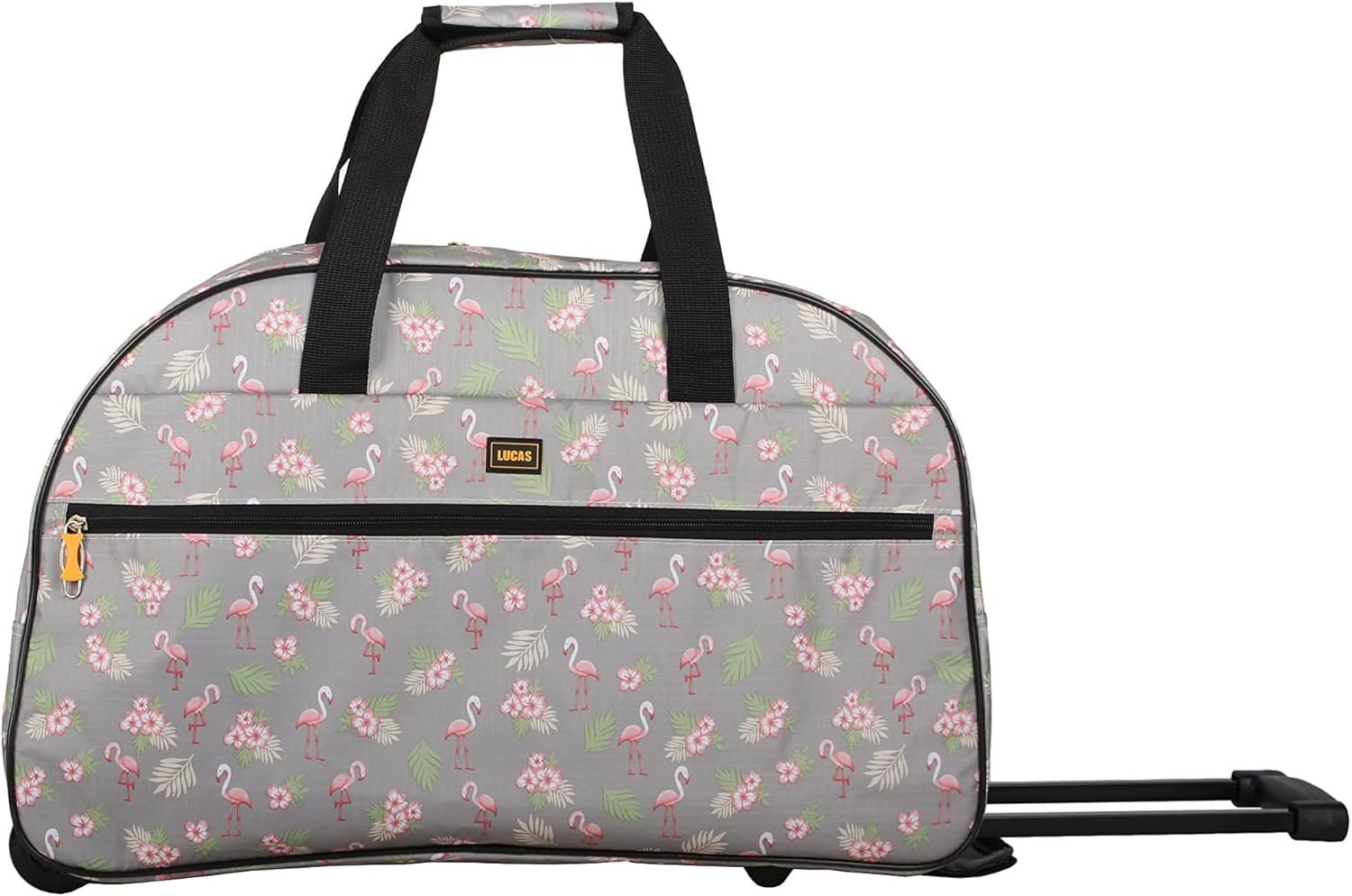 Lucas 22in Duffel Bag Flamingo Parade Grey